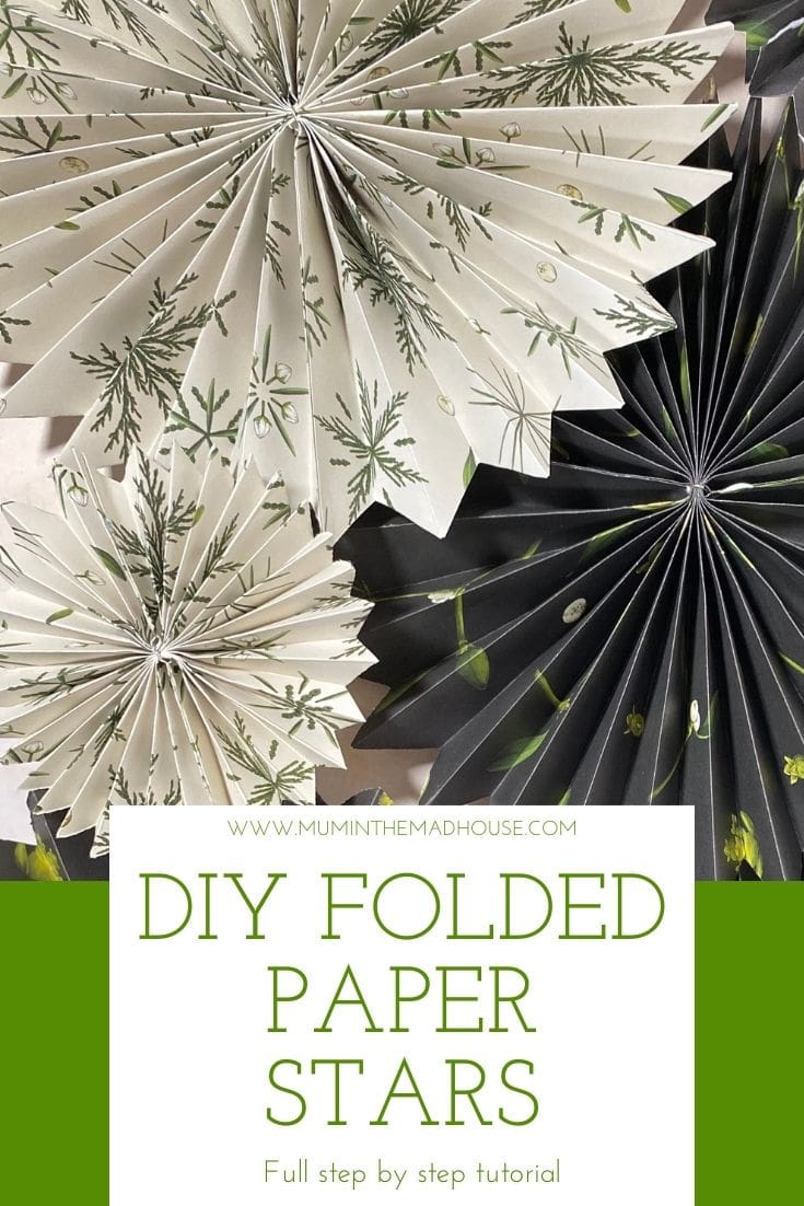 These accordion folded paper stars are so simple to make but look amazing. Such an addictive Christmas craft with easy to follow instructions.