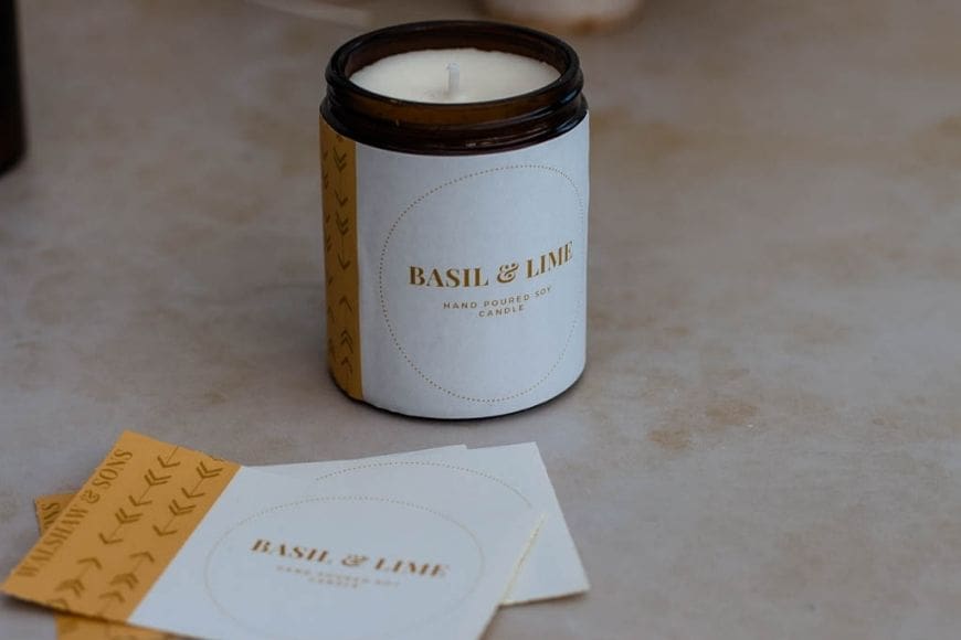 Basil and Lime Soy container candle