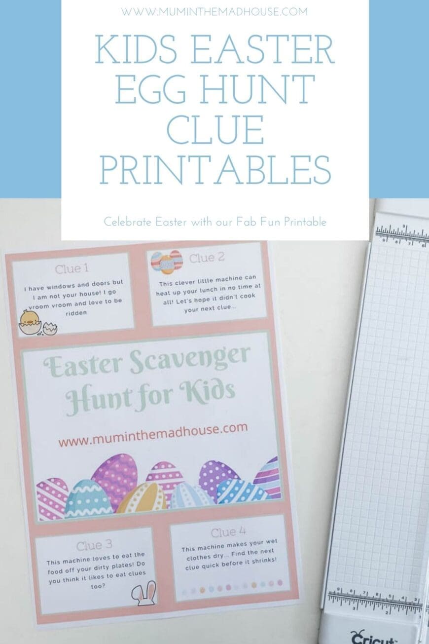 Easter Egg Hunt for Kids with Printable Clues