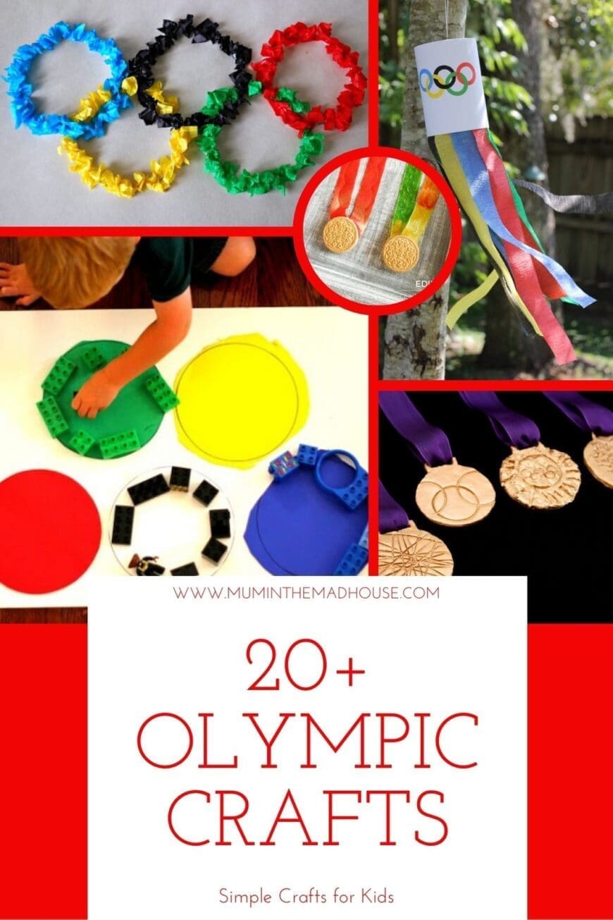 You are going to love these Olympics Crafts For Kids that help establish the spirit of the Olympics and help teach your children all about the Olympic Games