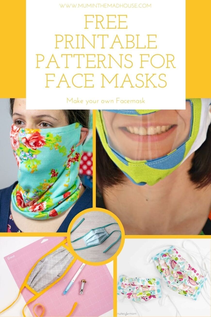 Face Mask Patterns - Free Printables Roundup | Mum In The Madhouse face-mask-patterns-free-printables-roundup-mum-in-the-madhouse