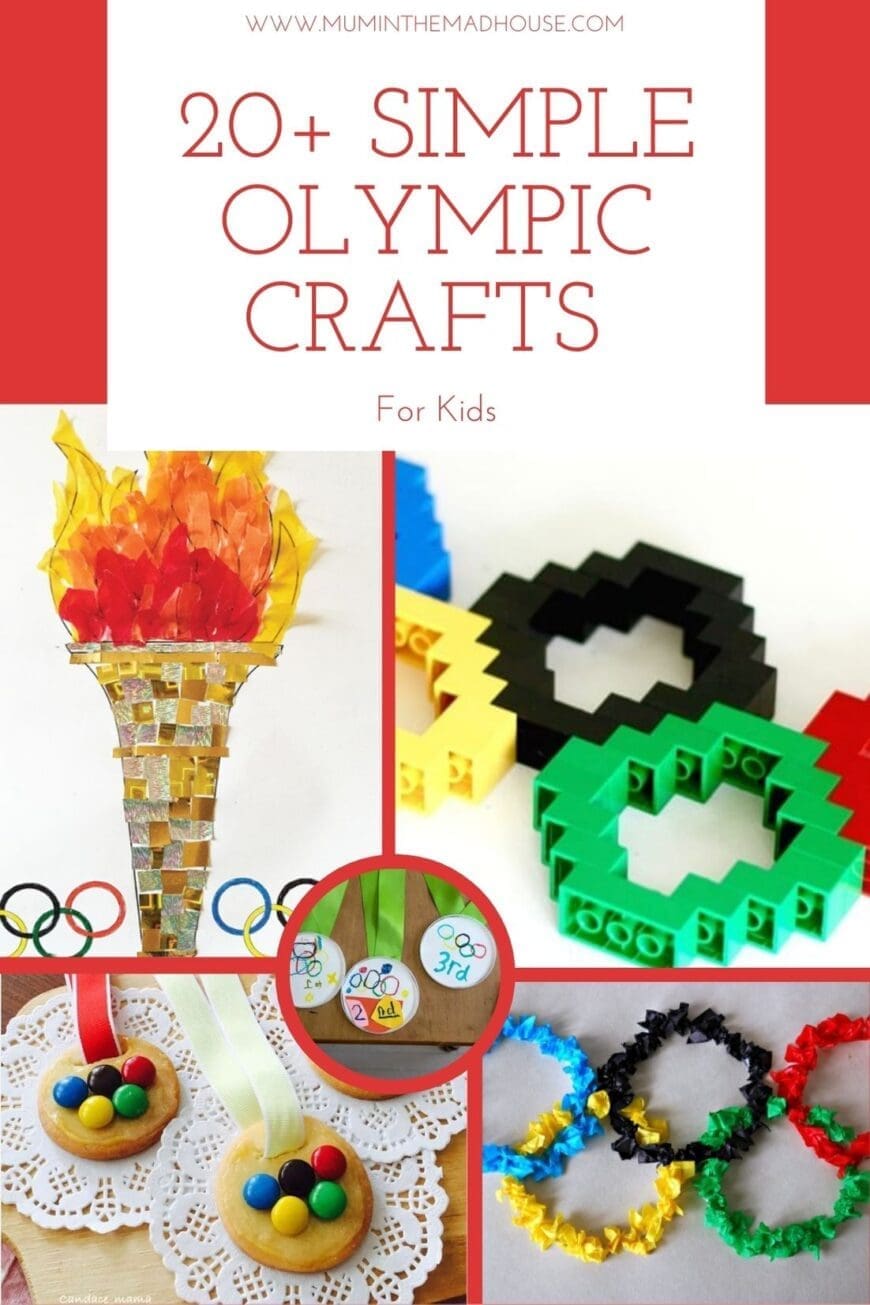 Looking for a great way to teach your child about the Olympics? These Simple Olympic Kids Crafts are a great way to engage their imagination.