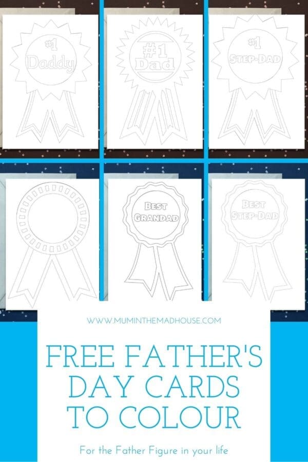 Free Rosette Father’s Day Card Printables: Thoughtful Cards for Father ...