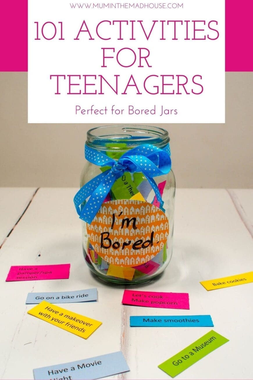 100 Summer Activities for Teenagers with free printable