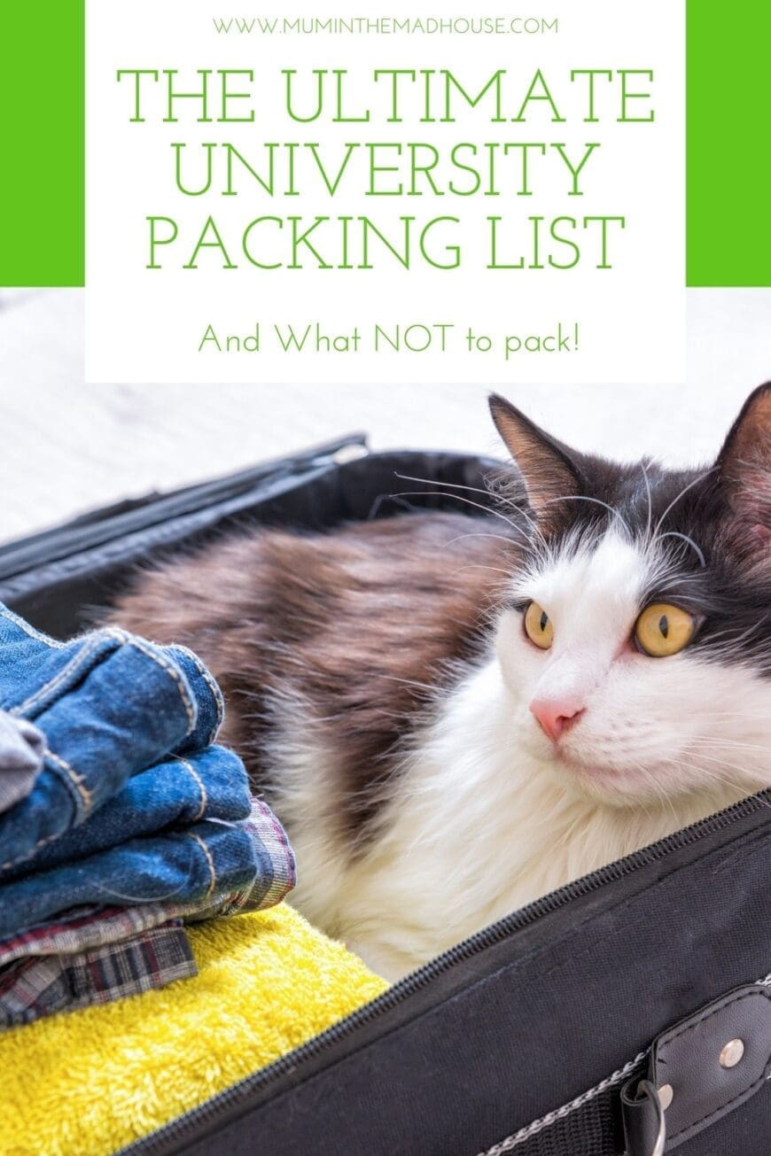 Ultimate University Packing List with Free Printable