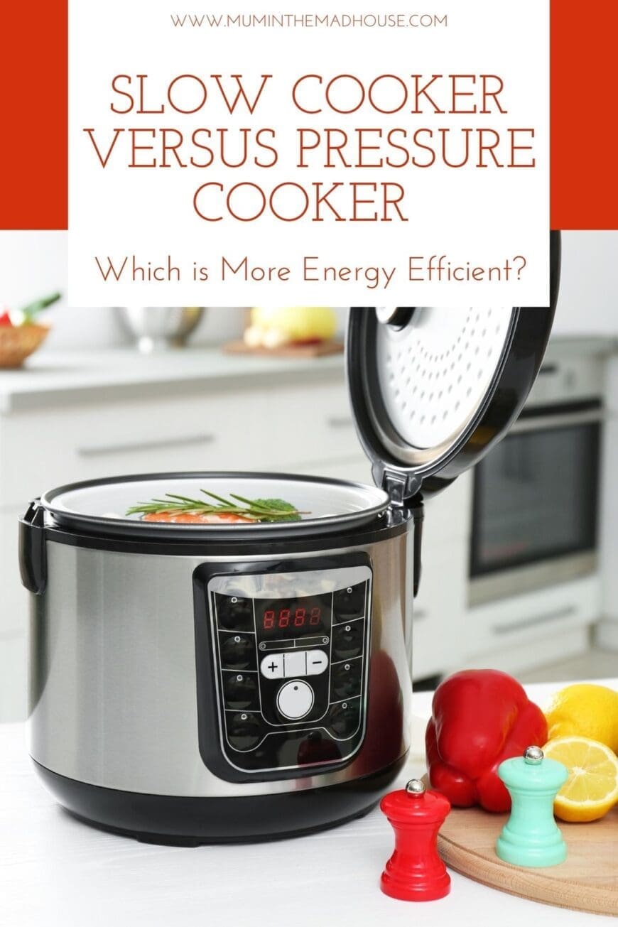 What is more efficient -  slow cooker versus pressure cooker?