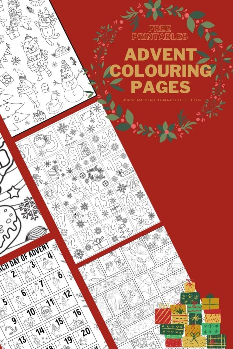 Free ColorIn Advent Calendar Printables Fun and Festive Activities