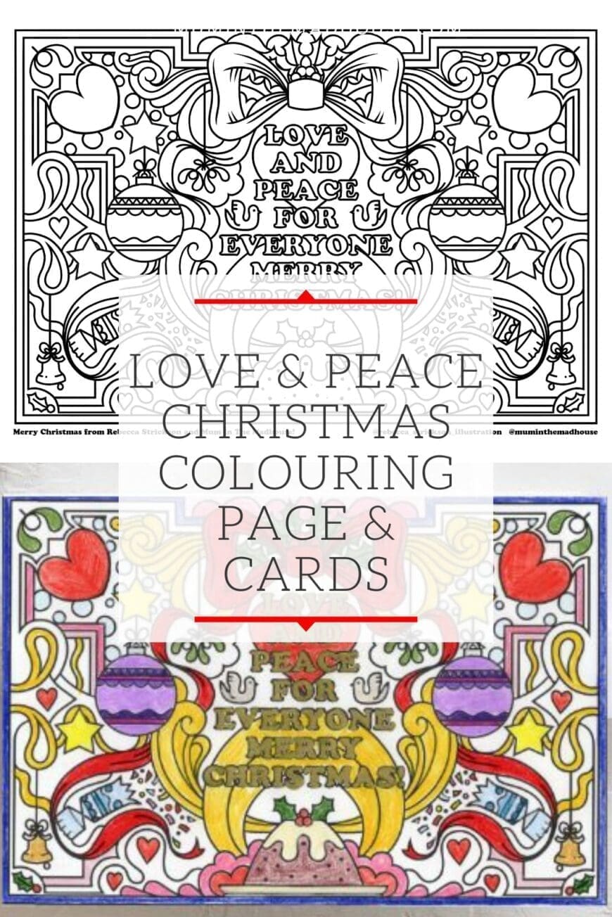 Take time out this christmas with our free colouring page designed by Rebecca Strickland. We have the option to print cards too! 
