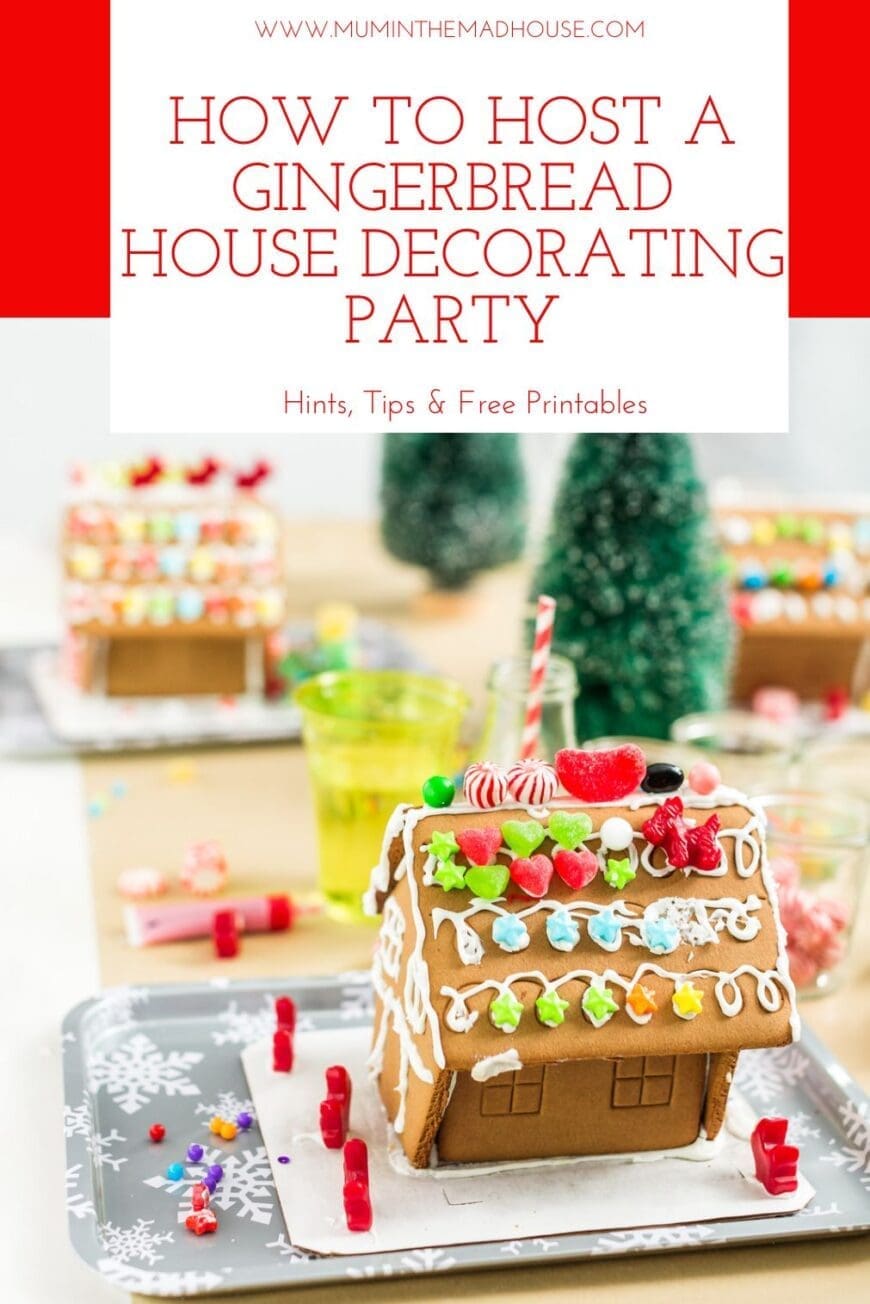 Tips for hosting a gingerbread house decorating party—a fun way to celebrate the winter holiday season with kids and adults alike.