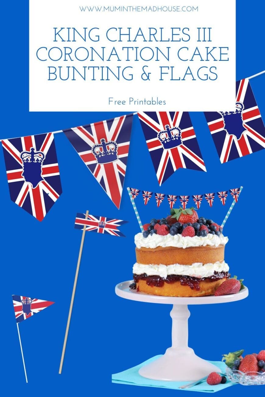 Free Coronation Mini Bunting and Cake Flags