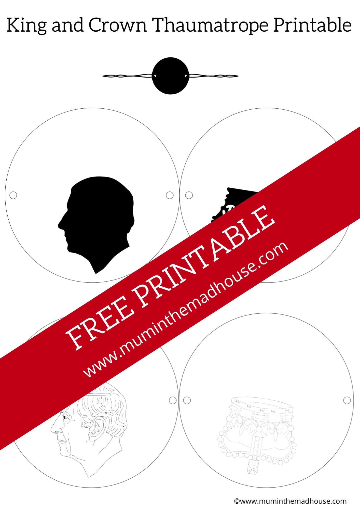King Charles Thaumatrope Printable: A Fun and Educational Craft Activity