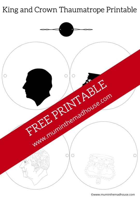King Charles Thaumatrope Printable A Fun and Educational Craft Activity