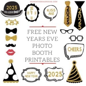 Free Printable New Year’s Eve Photo Booth Props 2025 – Fun Party Essentials