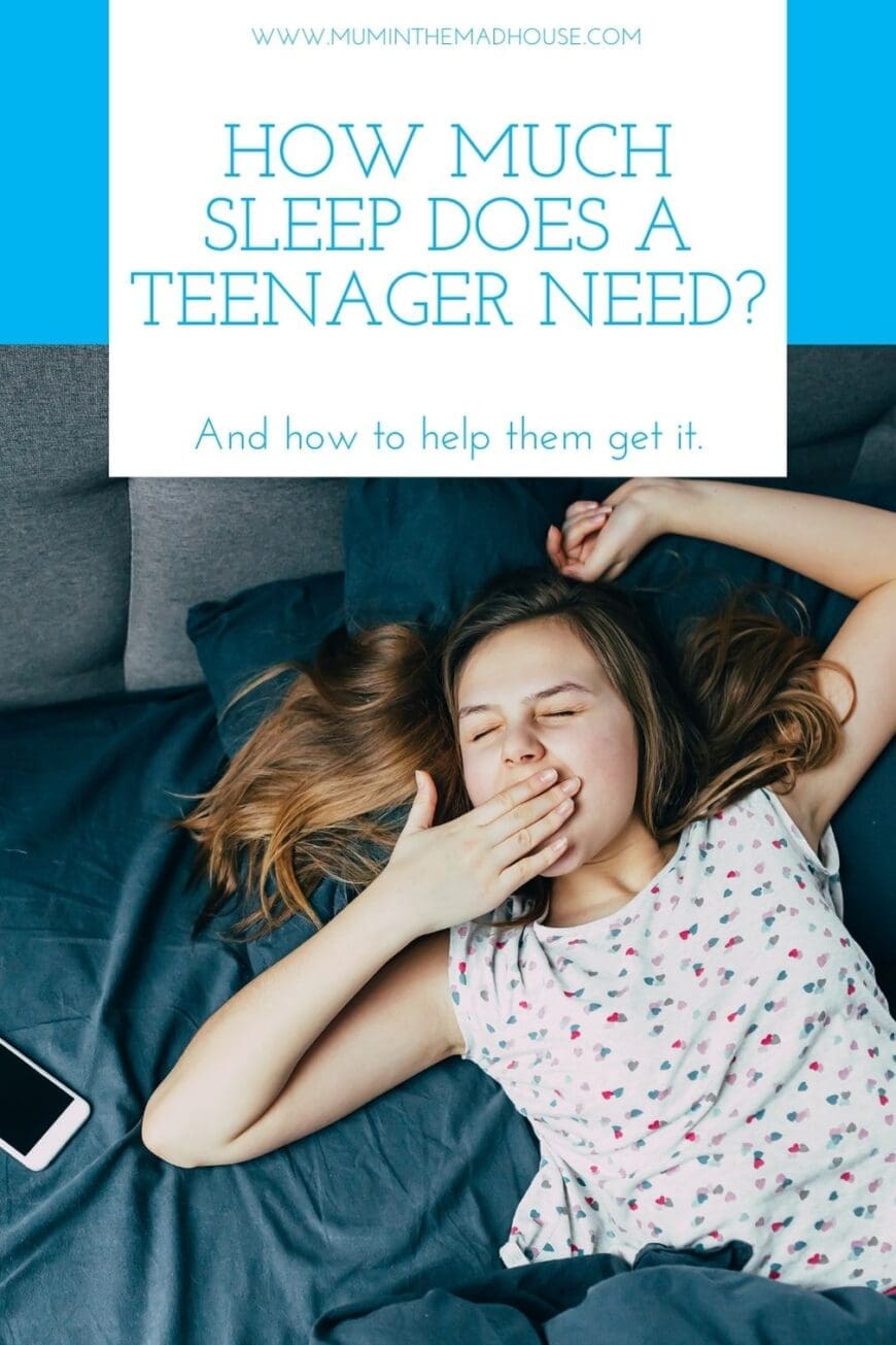 Teens need about 8 to 10 hours of sleep each night but the majority of them are not getting enough.  Here is how to help. 