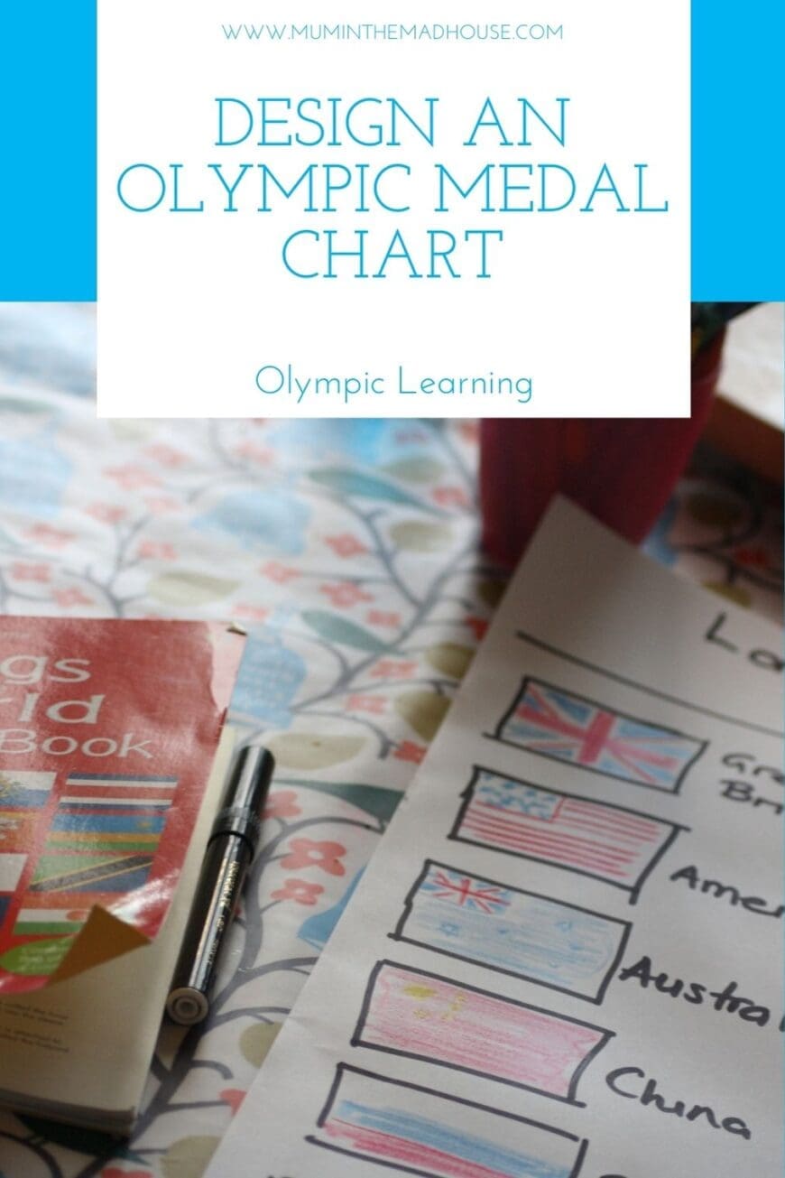 Learn ho to make and design your own olympic medal chart using flags of the world.