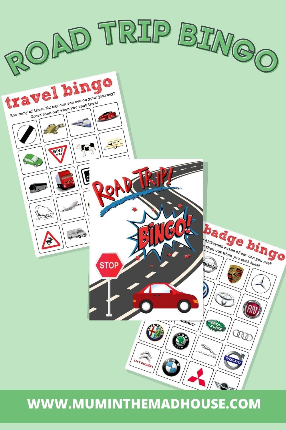Free Road Trip Printables - Travelling with Kids | Mum In The Madhouse