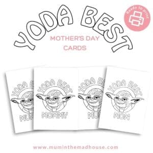 Yoda Best Mother's Day Cards Printable