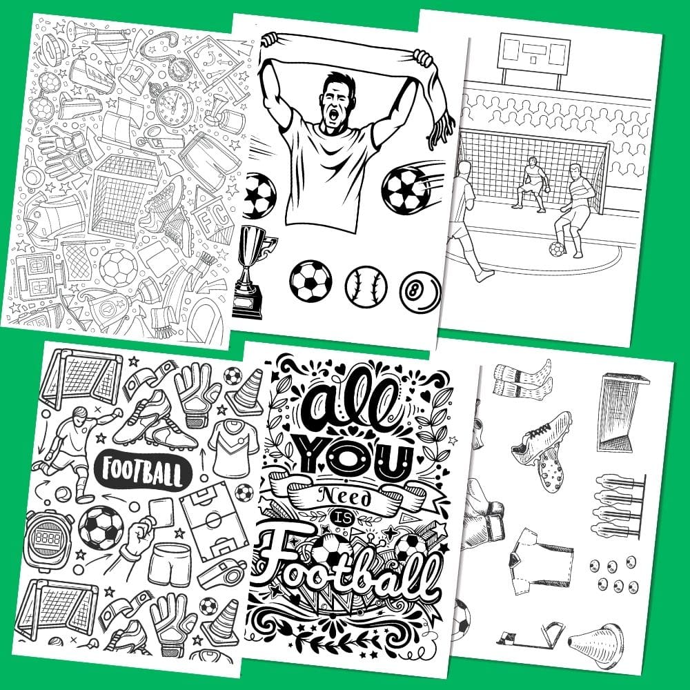 Soccer/Football Coloring Pages to Download