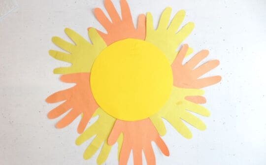 Handprint Sun Craft - A simple Kids Craft | Mum In The Madhouse