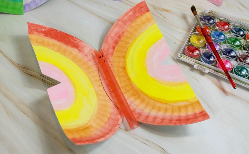 Paper Plate Butterfly Craft