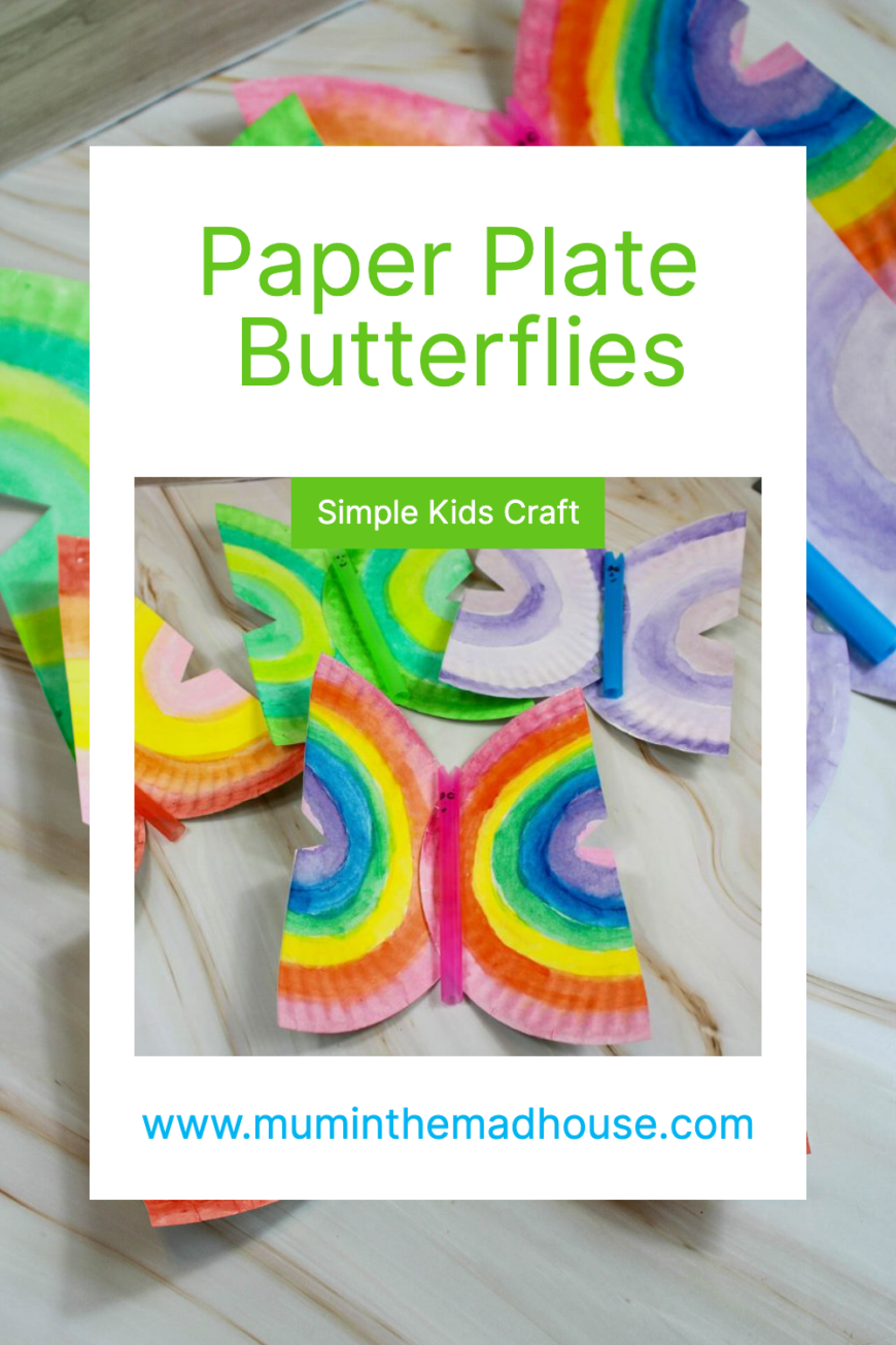 How adorable are these paper plate butterflies? This simple mix of process art and outcome allows kids creative freedom and just like in nature everything is beautiful.