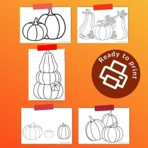 Simple Pumpkin Outlines Download