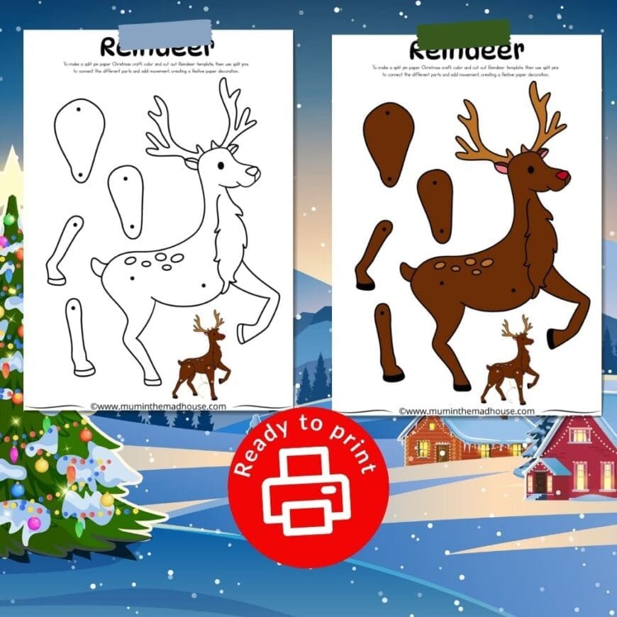 free-printable-christmas-paper-puppet-templates-santa-reindeer-elves-more for Free Printable Pin The Nose On The Reindeer Printable Free Printable Christmas Paper Puppet Templates | Santa, Reindeer, Elves & More for Free Printable Pin The Nose On The Reindeer Printable