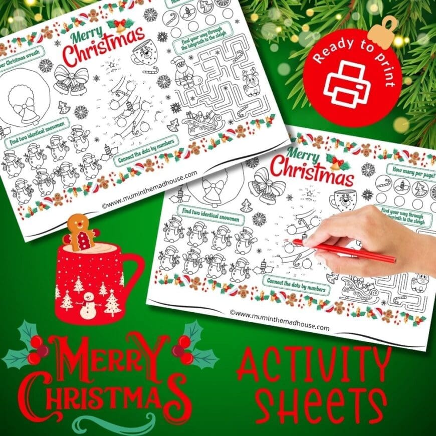 Fun Free Printable Christmas Activity Sheets Perfect Seasonal