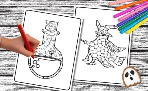 Halloween Mandala Coloring Sheets | Relaxing and Fun Activity for All Ages