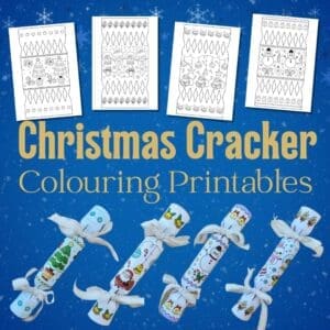 DIY Christmas Cracker Coloring Printable Download