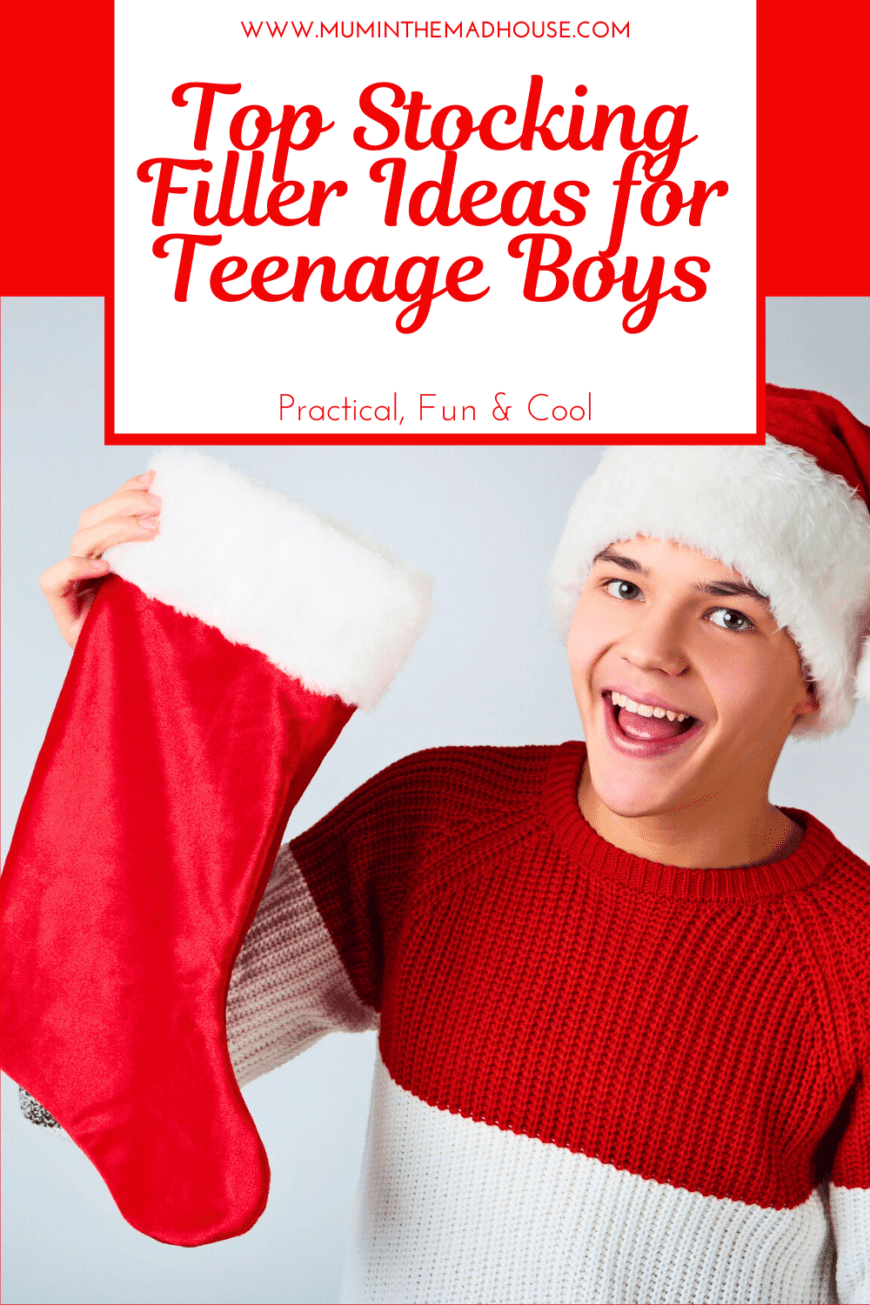 Stuck for stocking filler ideas for teenage boys? Check out this list of practical, fun, and cool gifts, from grooming products to snacks and gadgets.