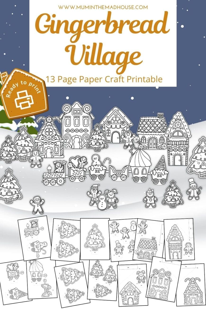 create-a-festive-gingerbread-village-with-printable-crafts-for-kids for Free Printable Printable Christmas Village Template Create a Festive Gingerbread Village with Printable Crafts for Kids for Free Printable Printable Christmas Village Template