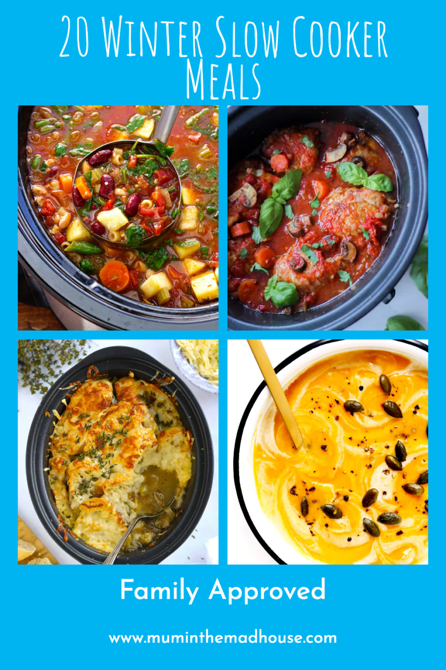 Make winter dinners stress-free and comforting with these 20 slow cooker recipes! From classic beef stew to creamy white chicken chili, there’s a dish for everyone in your family to love. 