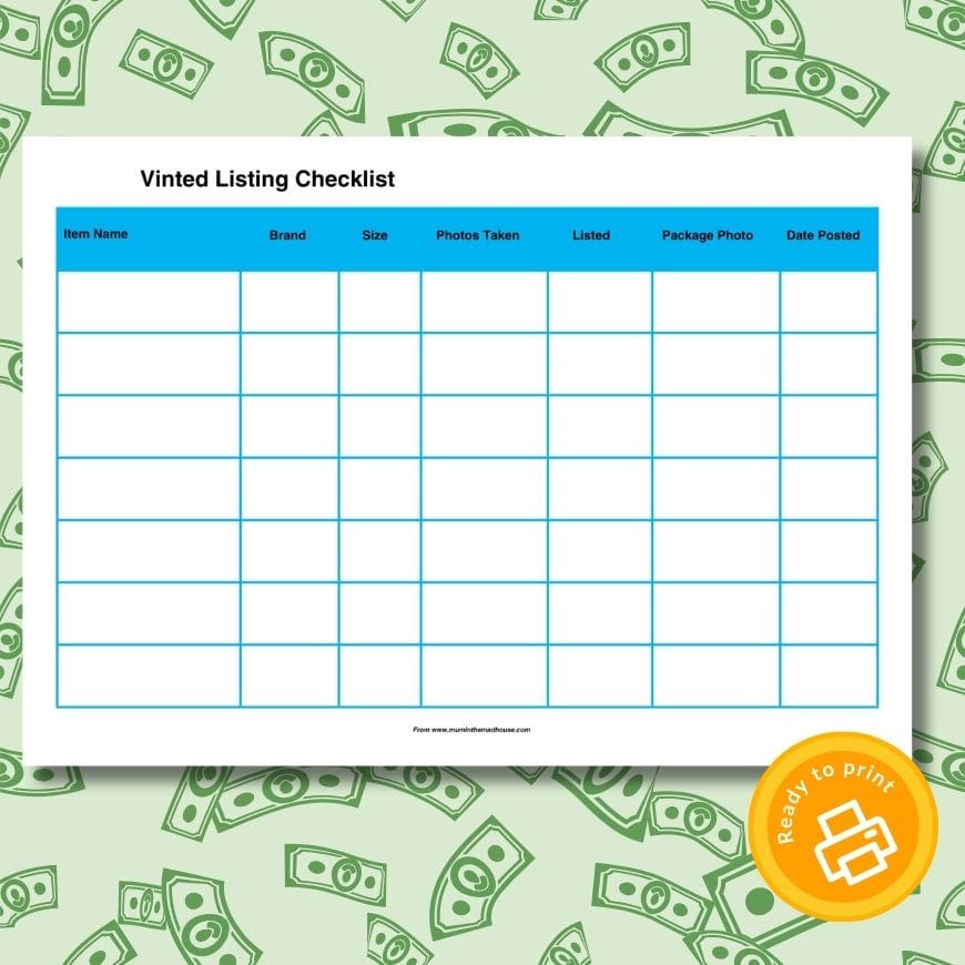 Free Vinted Listing Checklist