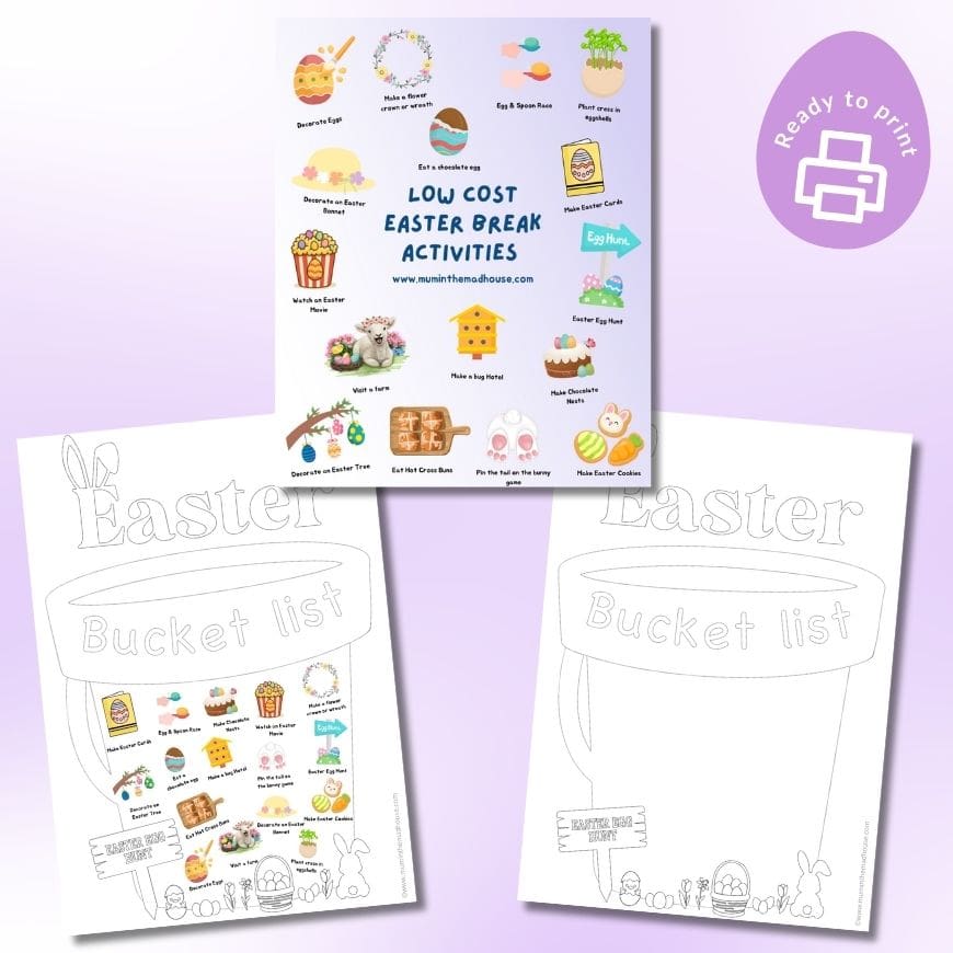 Free Easter Printables – Activities and Bucket List