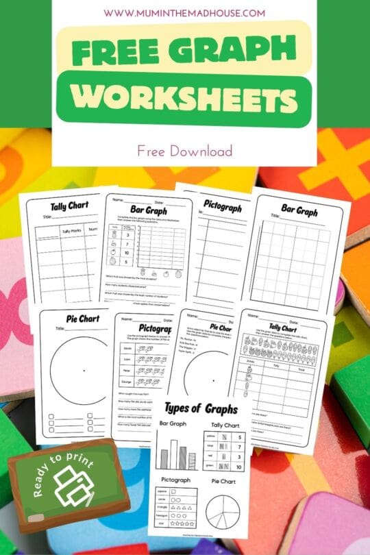 Free Printable Types of Graphs Worksheets for Kids – Bar, Pie, Tally ...