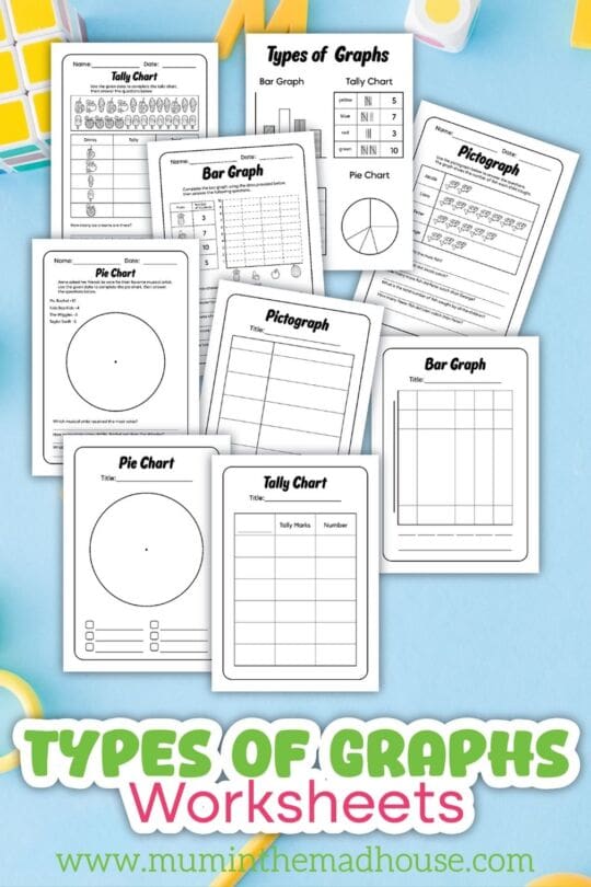 Free Printable Types of Graphs Worksheets for Kids – Bar, Pie, Tally ...