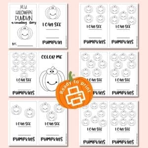 Free Count and Colour Pumpkins Worksheet