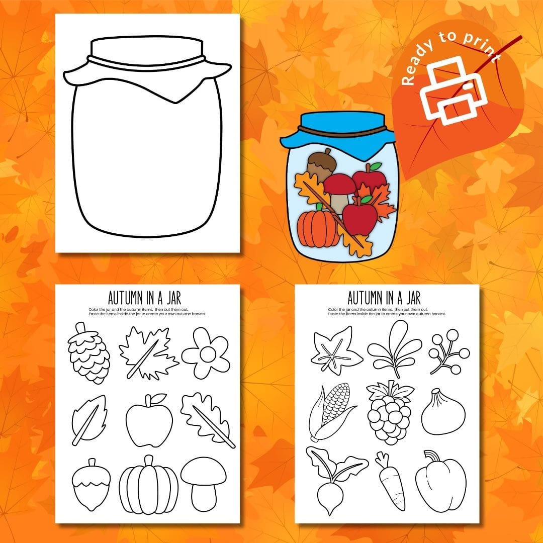 Download Your Free Autumn in a Jar Printable