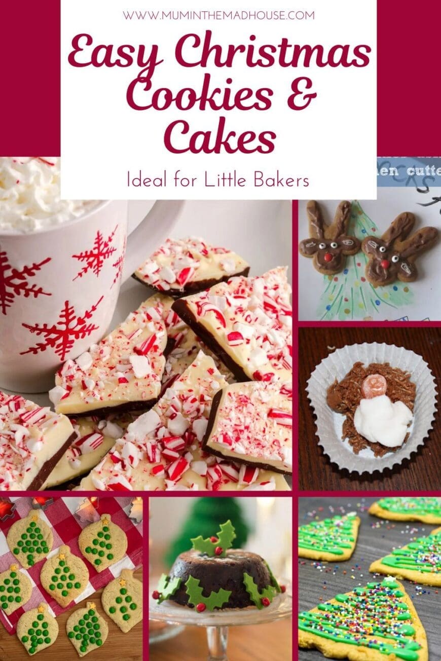 From gingerbread trees to reindeer cookies and peppermint bark — a round-up of kid-friendly festive bakes to enjoy together this season.