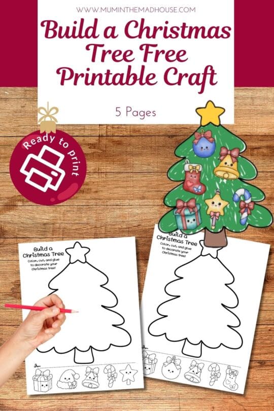Build a Christmas Tree Free Printable Fun Kids’ Christmas Craft