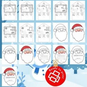 Letter to Santa Activity (Free Printable Envelopes & Writing Paper!)