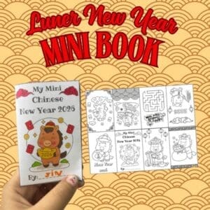 My Mini Chinese New Year 2026 Colouring Book (Printable Mini Book)