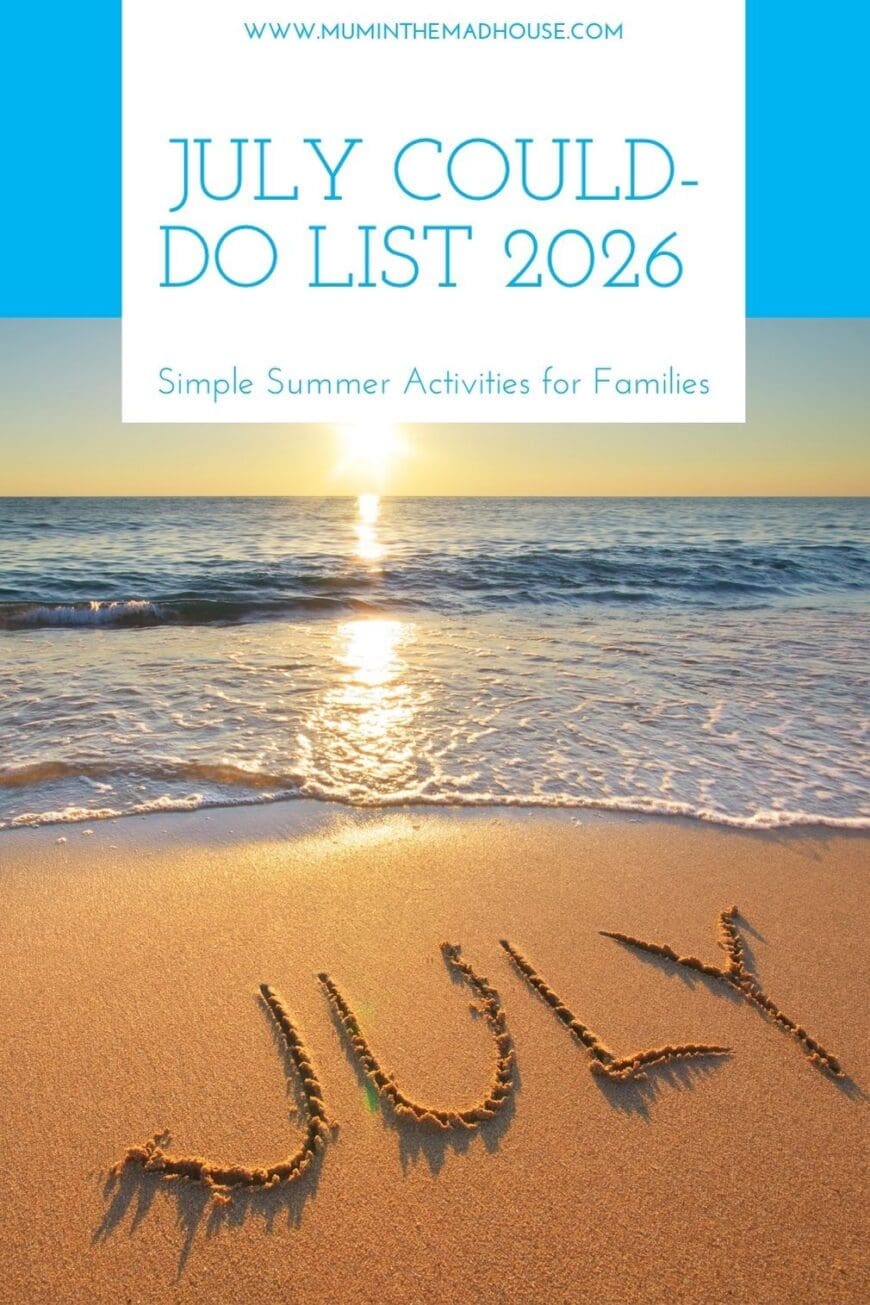 Looking for simple family activities this summer? This July Could Do List is packed with seasonal ideas, nature activities and summer fun for kids and parents alike.